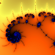 Julia fractal met complexe constante