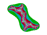 Julia set, c = 1,0 i