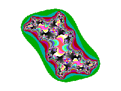 Julia set, c = +0,7 i