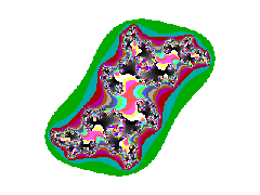 Julia set, c = -0,7 i