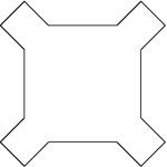 Sierpinski ster, orde 0