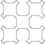 Sierpinski ster, orde 1